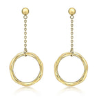 9K Yellow Gold  Earring,  Gold Wt. 1.6 Gms
