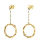9K Yellow Gold  Earring,  Gold Wt. 1.6 Gms