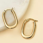 Hatton Garden Closeout - 9K Yellow Gold Hoop Earrings