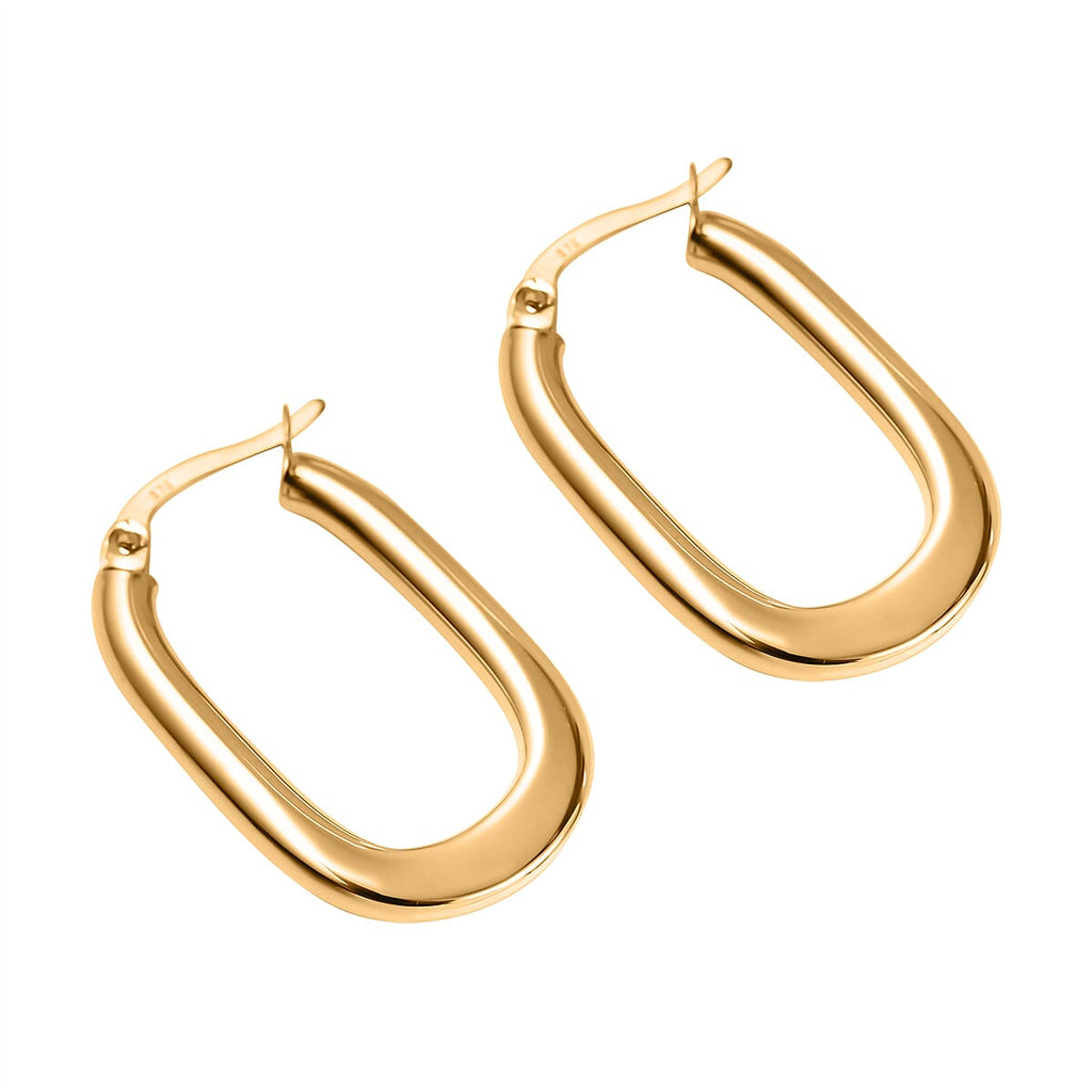 Hatton Garden Closeout - 9K Yellow Gold Hoop Earrings