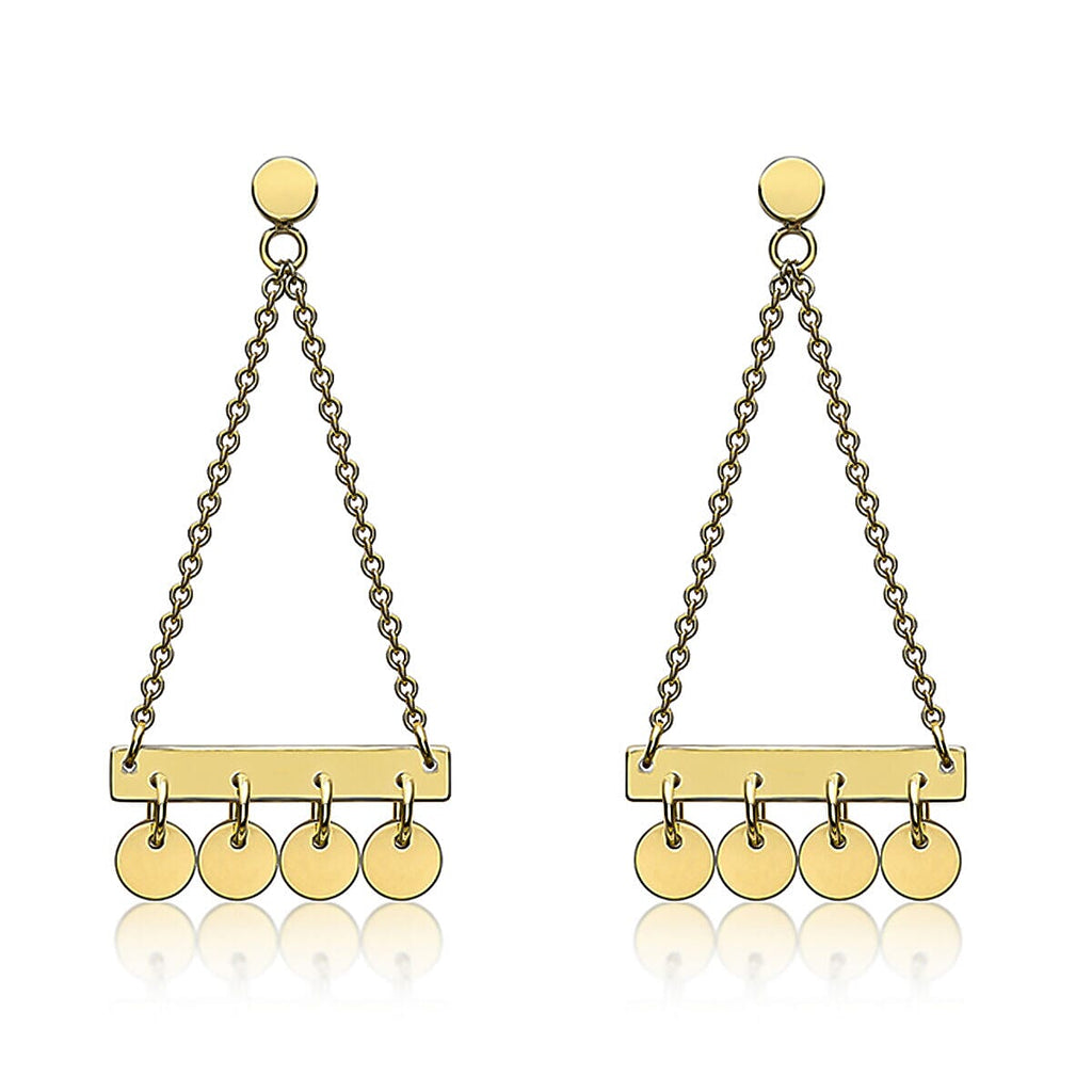 9K Yellow Gold  Earring,  Gold Wt. 1.7 Gms