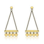 9K Yellow Gold  Earring,  Gold Wt. 1.7 Gms
