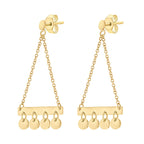 9K Yellow Gold  Earring,  Gold Wt. 1.7 Gms