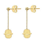 9K Yellow Gold  Earring,  Gold Wt. 1.7 Gms