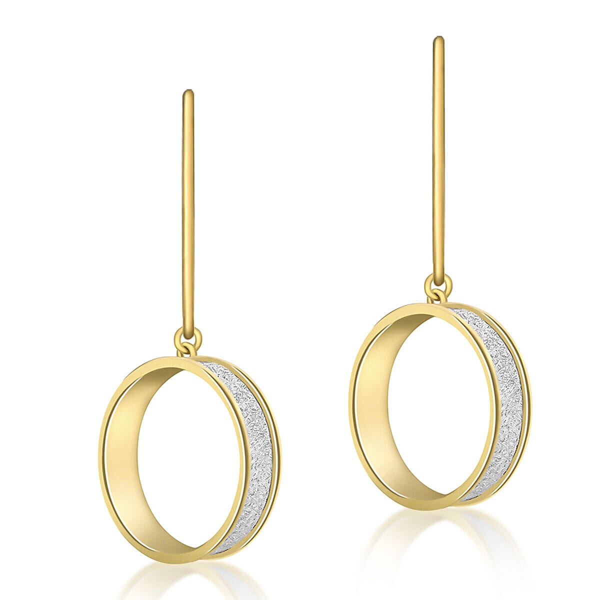 9K Yellow Gold 17mm Ring Stardust Earrings 7338137 0