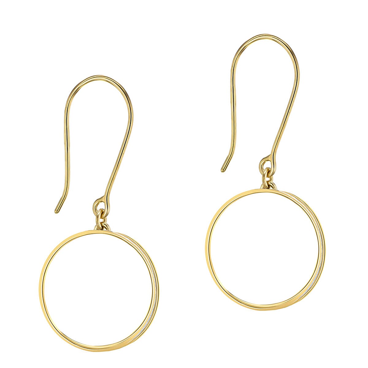 9K Yellow Gold 17mm Ring Stardust Earrings 7338137 1