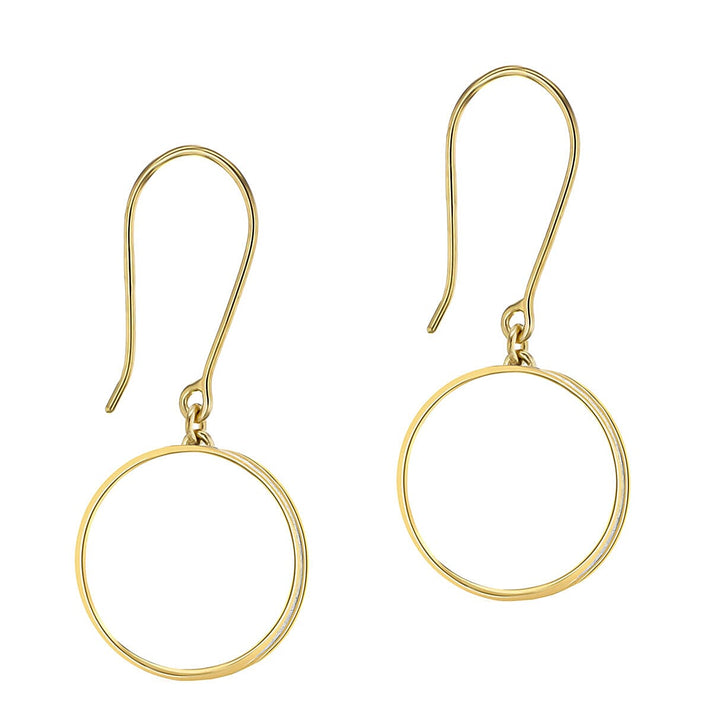 9K Yellow Gold 17mm Ring Stardust Earrings 7338137 2
