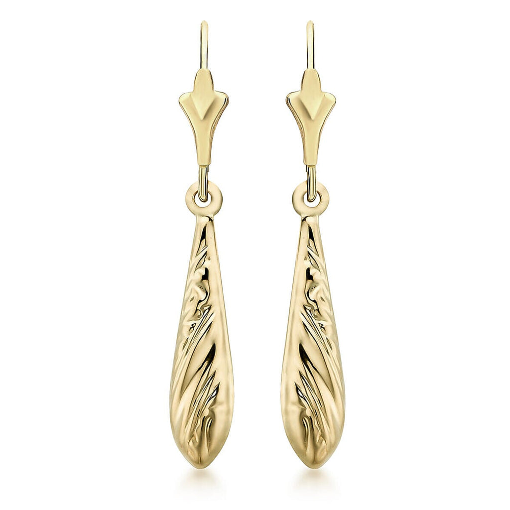 9K Yellow Gold  Earring,  Gold Wt. 1 Gms