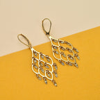 Maestro Collection- 9K Yellow Gold Chandelier Earrings