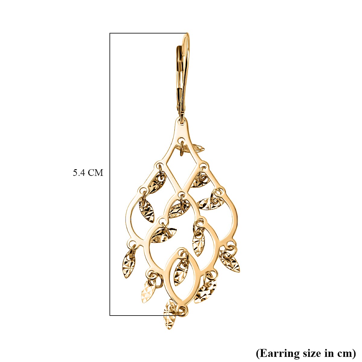 Maestro Collection- 9K Yellow Gold Chandelier Earrings 7723000 3