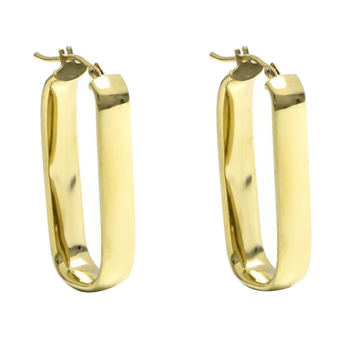 JCK Vegas Closeout - 9K Yellow Gold Hoop Earring, Gold Wt. 2.40 Gms(outer diameter 12mm &amp; inner 9.00mm). 7792228 0