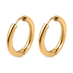 9K Yellow Gold Hinged Hoop Earrings