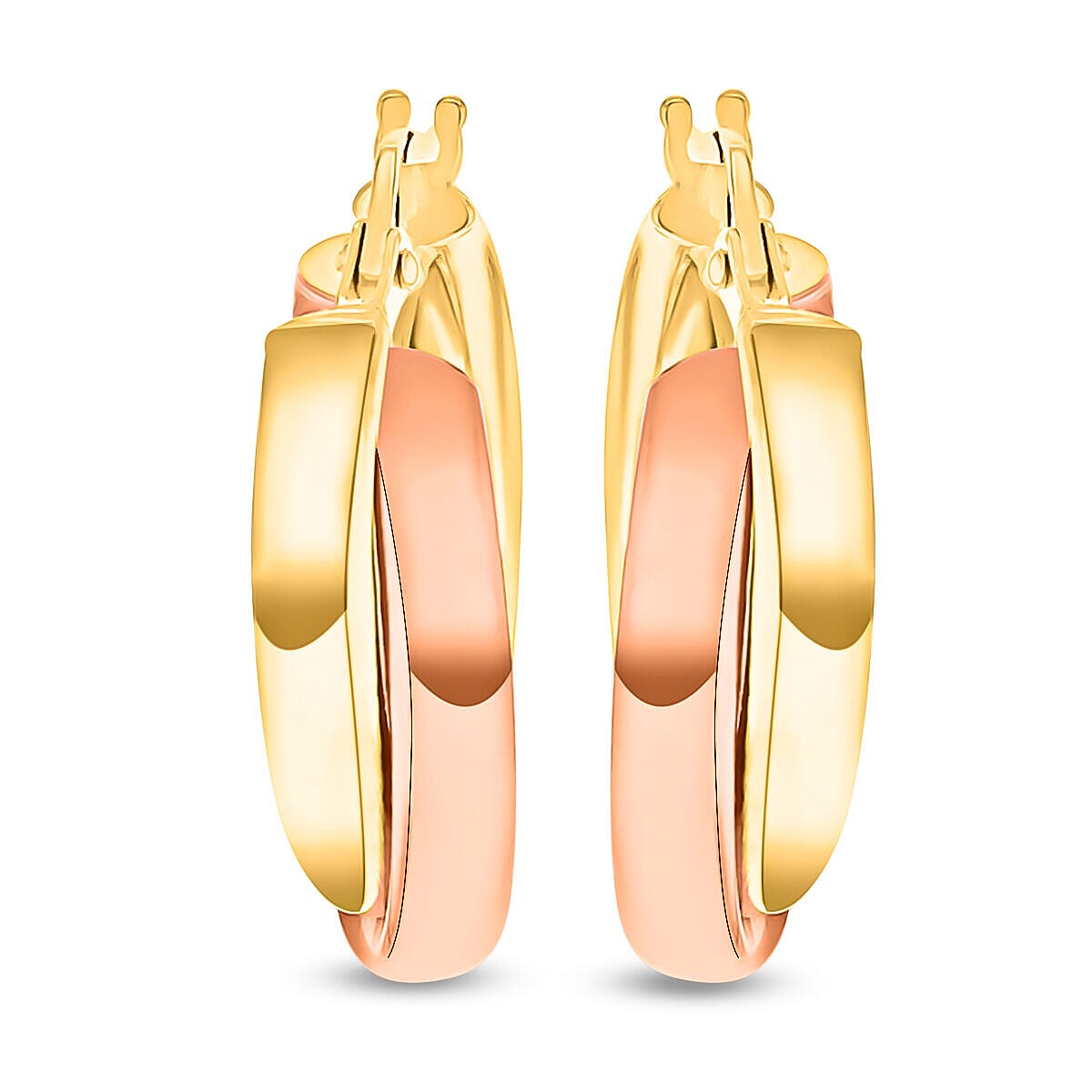 9K Gold Intertwined Hoop Earring 7488825 3