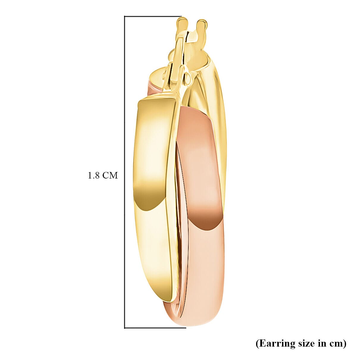 9K Gold Intertwined Hoop Earring 7488825 4