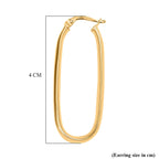 Hatton Garden Closeout - 9K Yellow Gold Large Hoop Earring With Clasp. Gold Wt 2.54 Gms