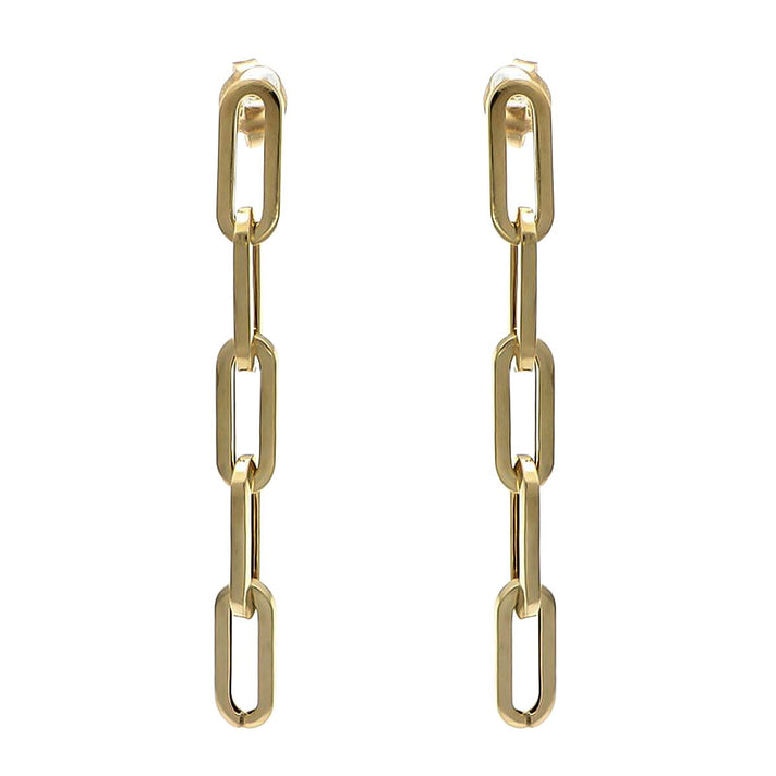Rachel Galley 9K Yellow Gold Paper Clip Push Back Earrings 7228467 1