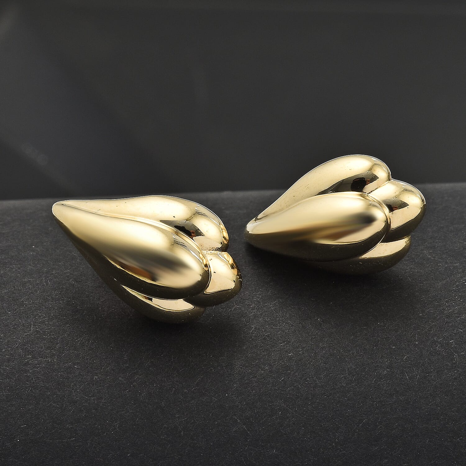 Hatton Garden Closeout - Designer Inspired - 9K Yellow Gold Earring With Push Back. Gold Wt 2.54 Gms 7891522 1
