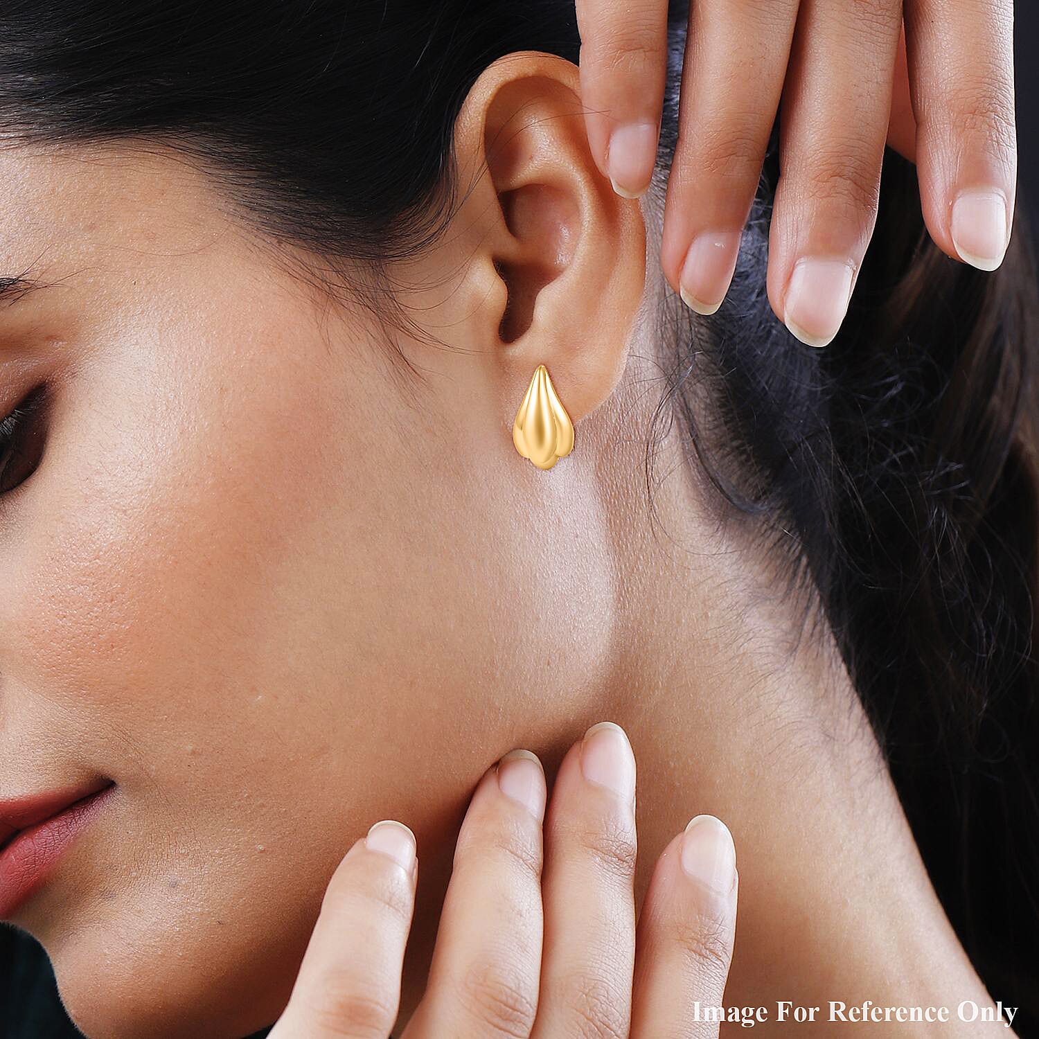Hatton Garden Closeout - Designer Inspired - 9K Yellow Gold Earring With Push Back. Gold Wt 2.54 Gms 7891522 2