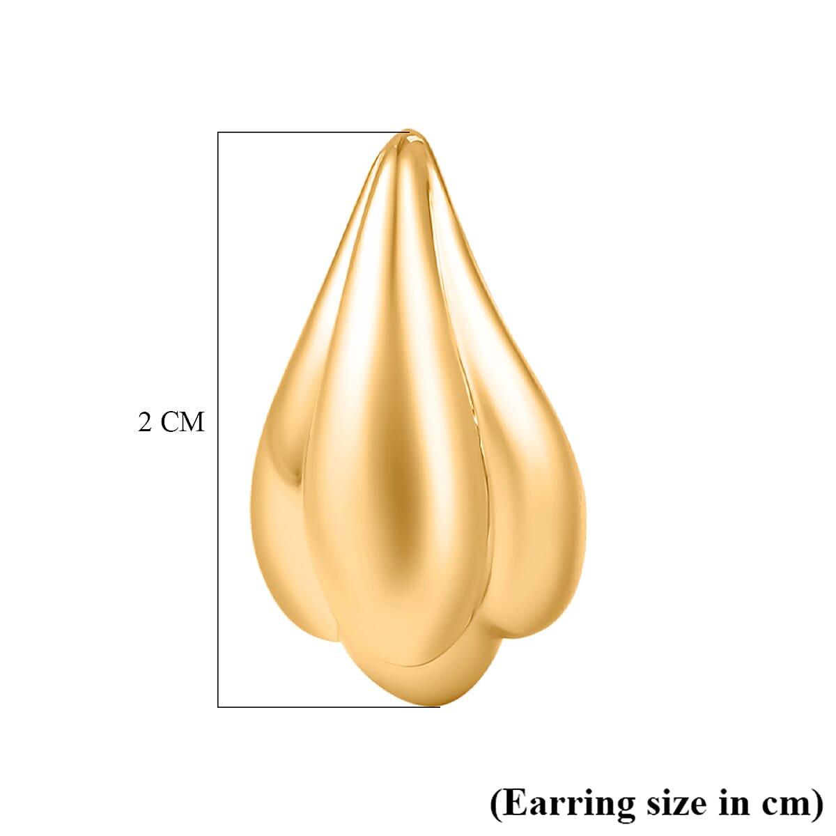 Hatton Garden Closeout - Designer Inspired - 9K Yellow Gold Earring With Push Back. Gold Wt 2.54 Gms 7891522 5