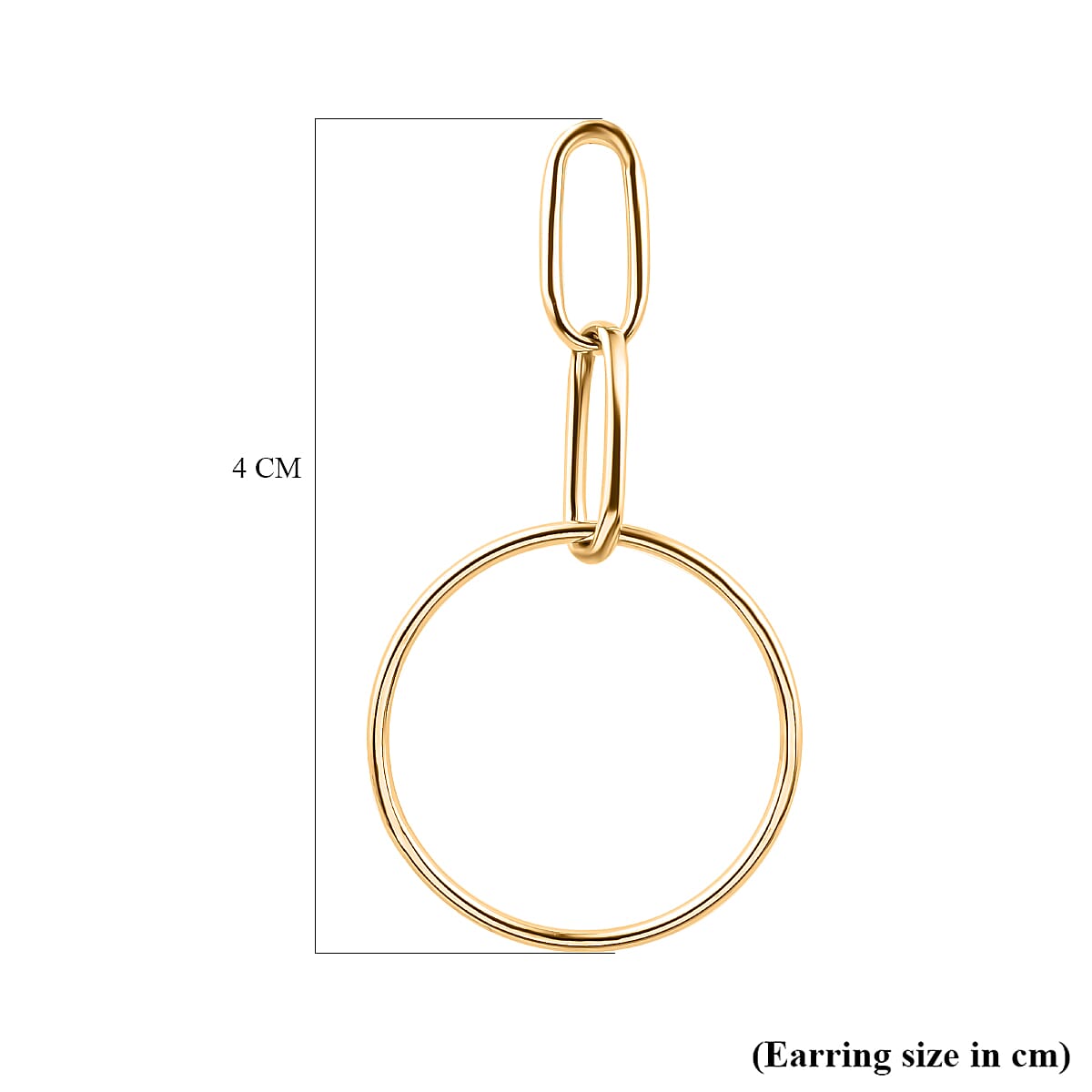 Close Out Deal - 9K Yellow Gold Circle Drop Earrings 8894054 4