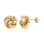 Vicenza Closeout - 9K Yellow Gold Knot Earrings