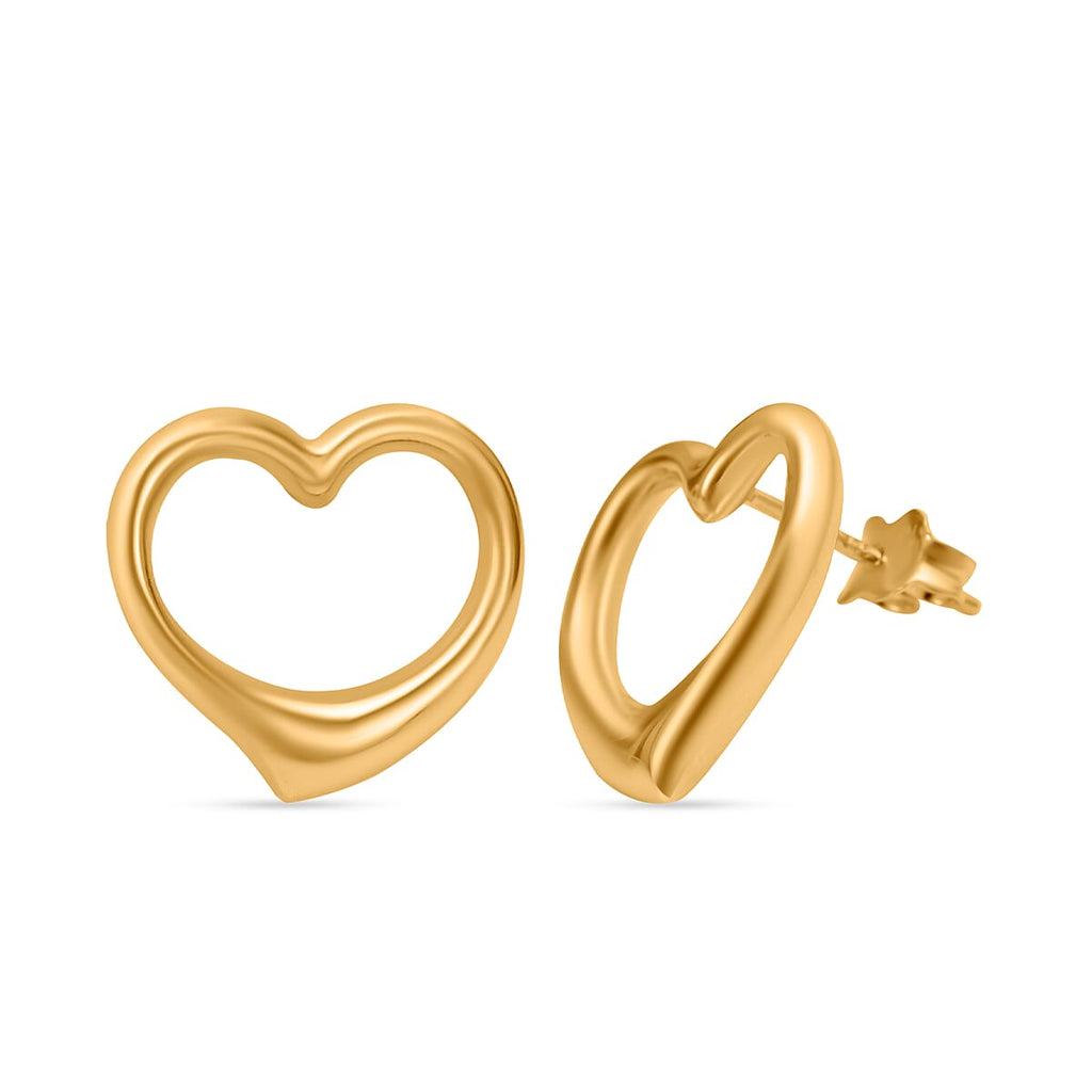 Biggest Gold Offer - 9K Yellow Gold Heart Earrings