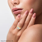 Las Vegas Closeout Deal - 9K Yellow Gold Enamelled Ring