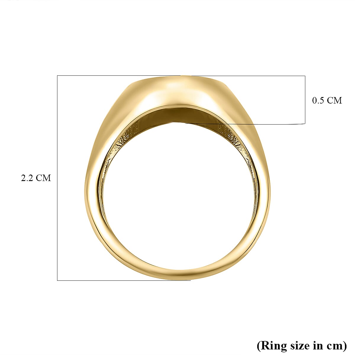 Las Vegas Closeout Deal - 9K Yellow Gold Enamelled Ring 7227294 6