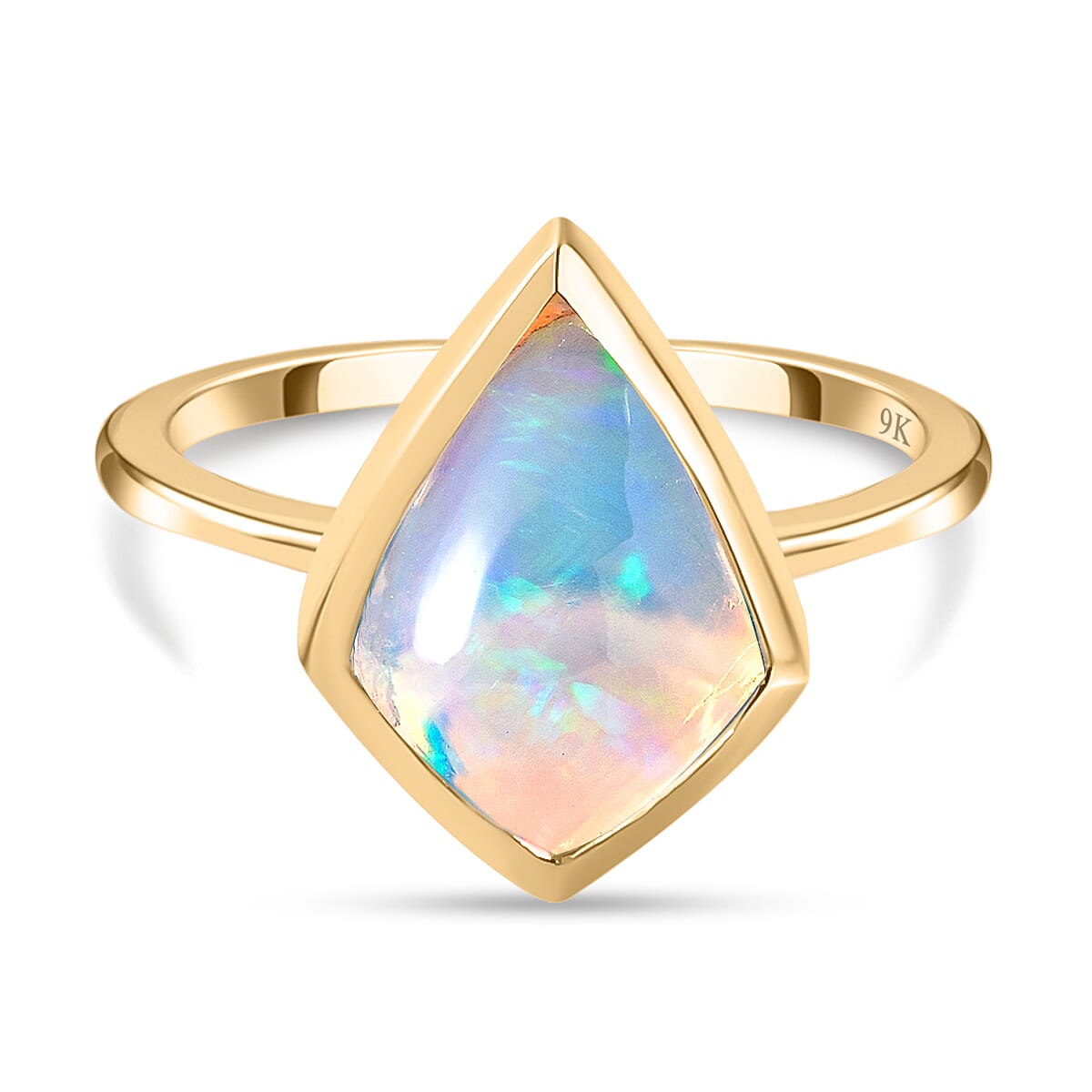 9K Yellow Gold Ethiopian Welo Opal Ring 1.85 Ct. 7061884 0