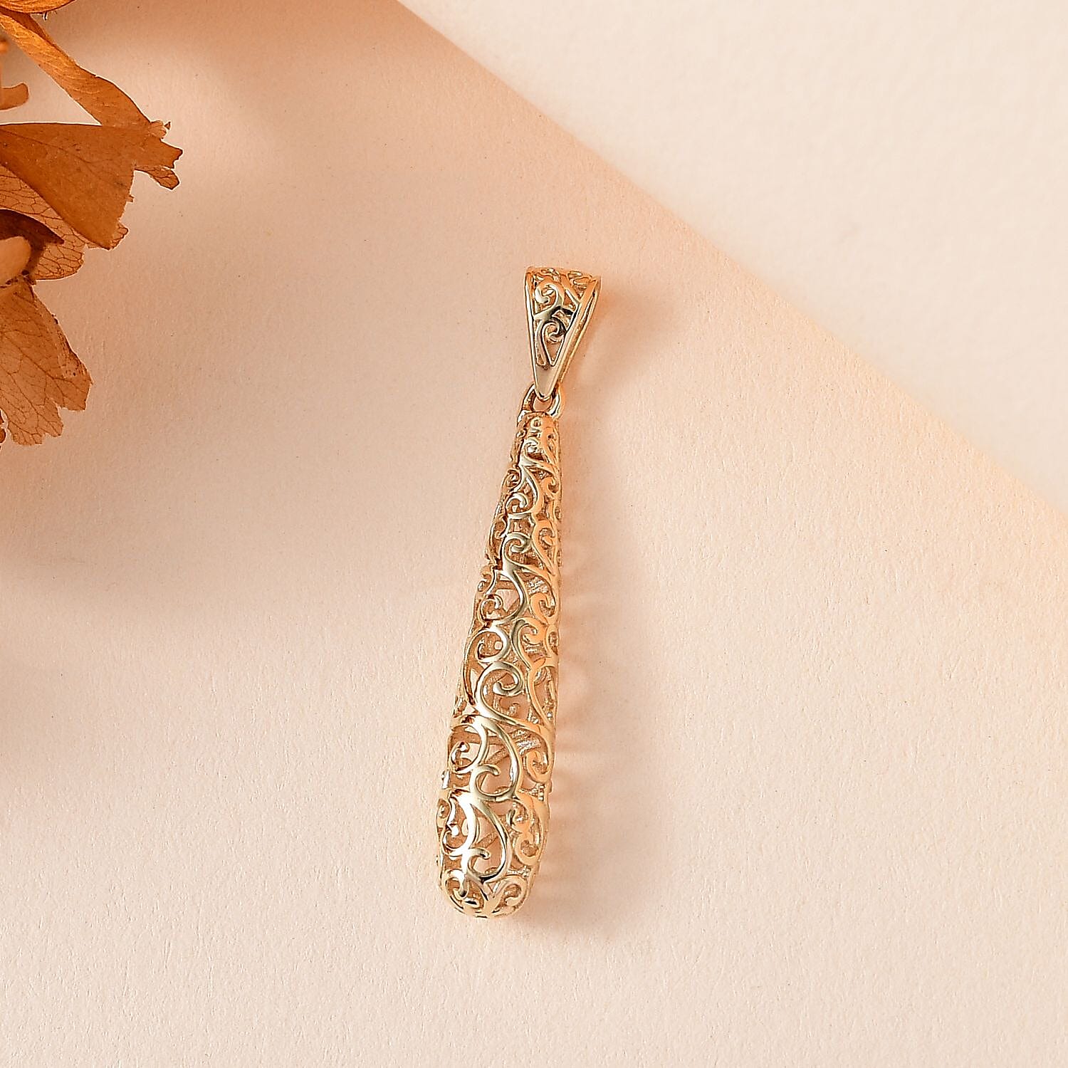 First Time Ever -Lucy Q Air Collection - 9K Yellow Gold Pendant 7751731 3