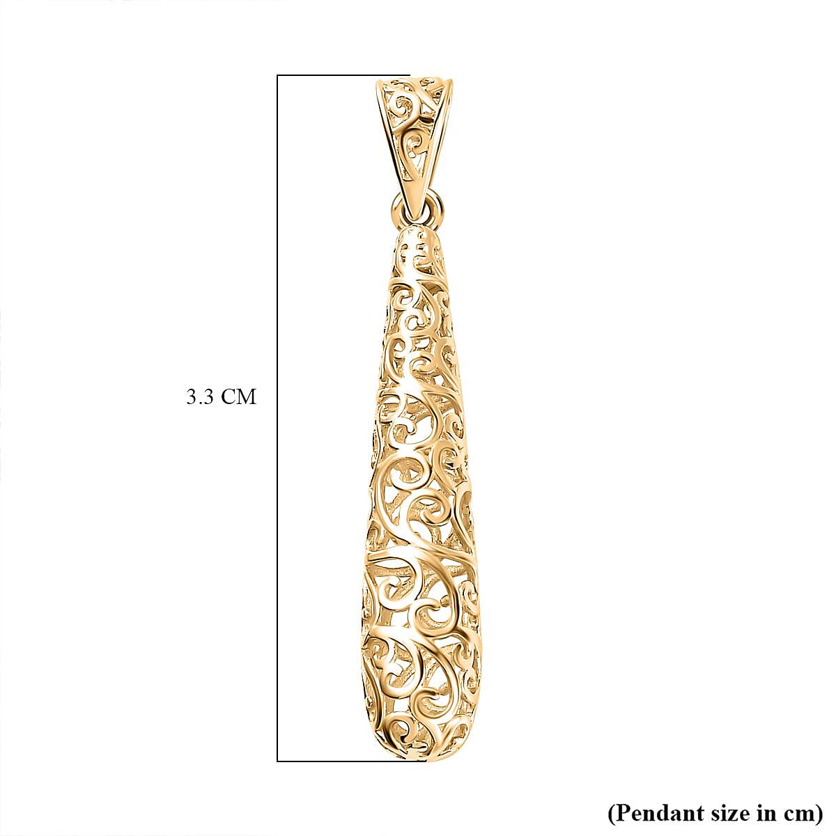 First Time Ever -Lucy Q Air Collection - 9K Yellow Gold Pendant 7751731 6