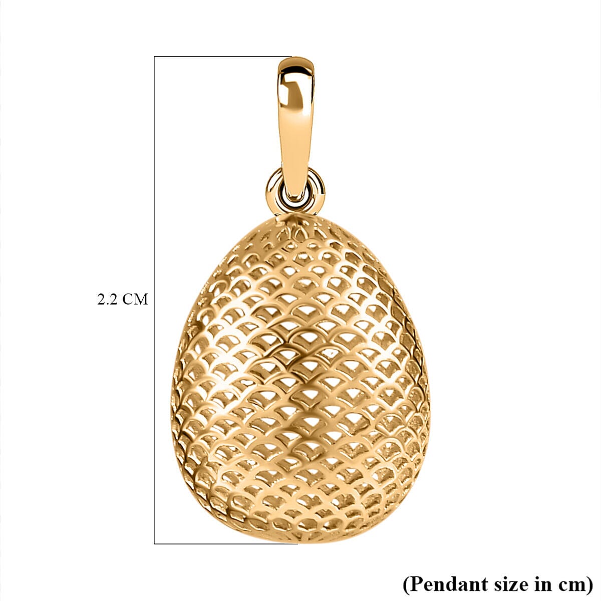 Easter Special Deal - 9K Yellow Gold Lattice Pendant 7362080 5