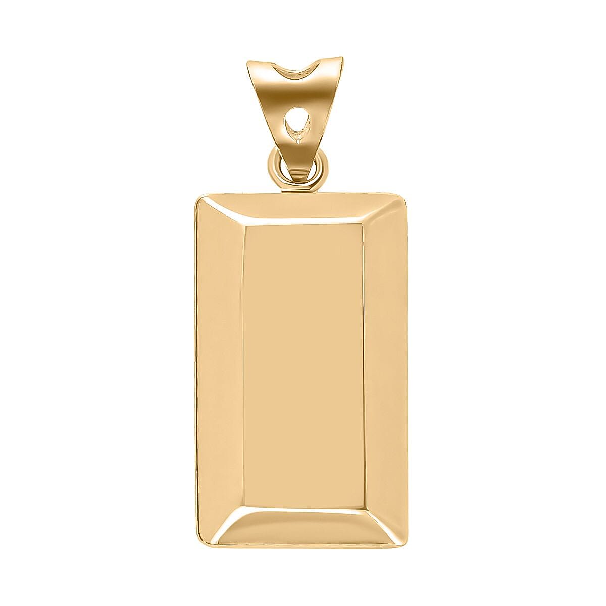One Time Closeout Deal - 9K Yellow Gold Ingot Bar Pendant 7663389 0