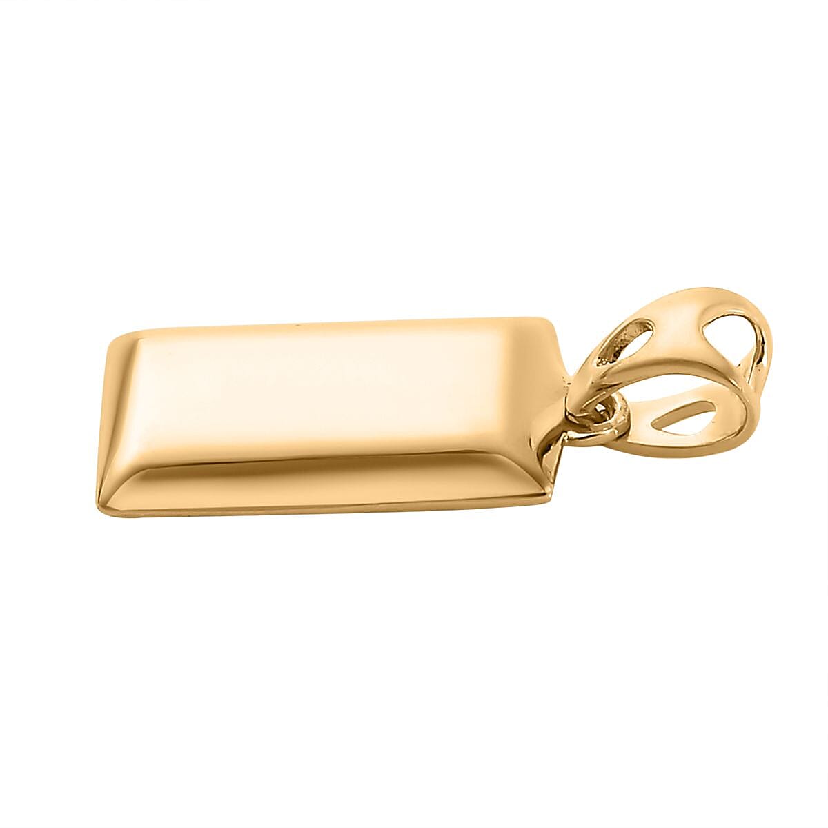 One Time Closeout Deal - 9K Yellow Gold Ingot Bar Pendant 7663389 4