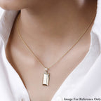 9K Yellow Gold Dragon Motif Bar Pendant