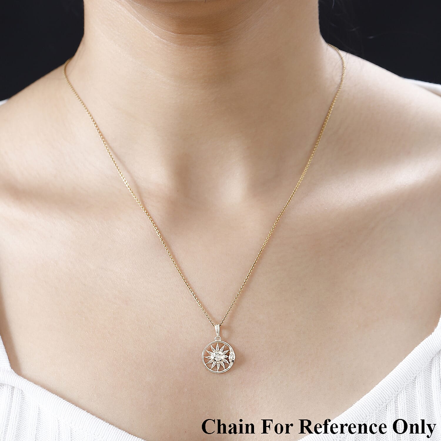 9K Yellow Gold  Fancy Pendant,  Gold Wt. 1.43 Gms 7751171 2