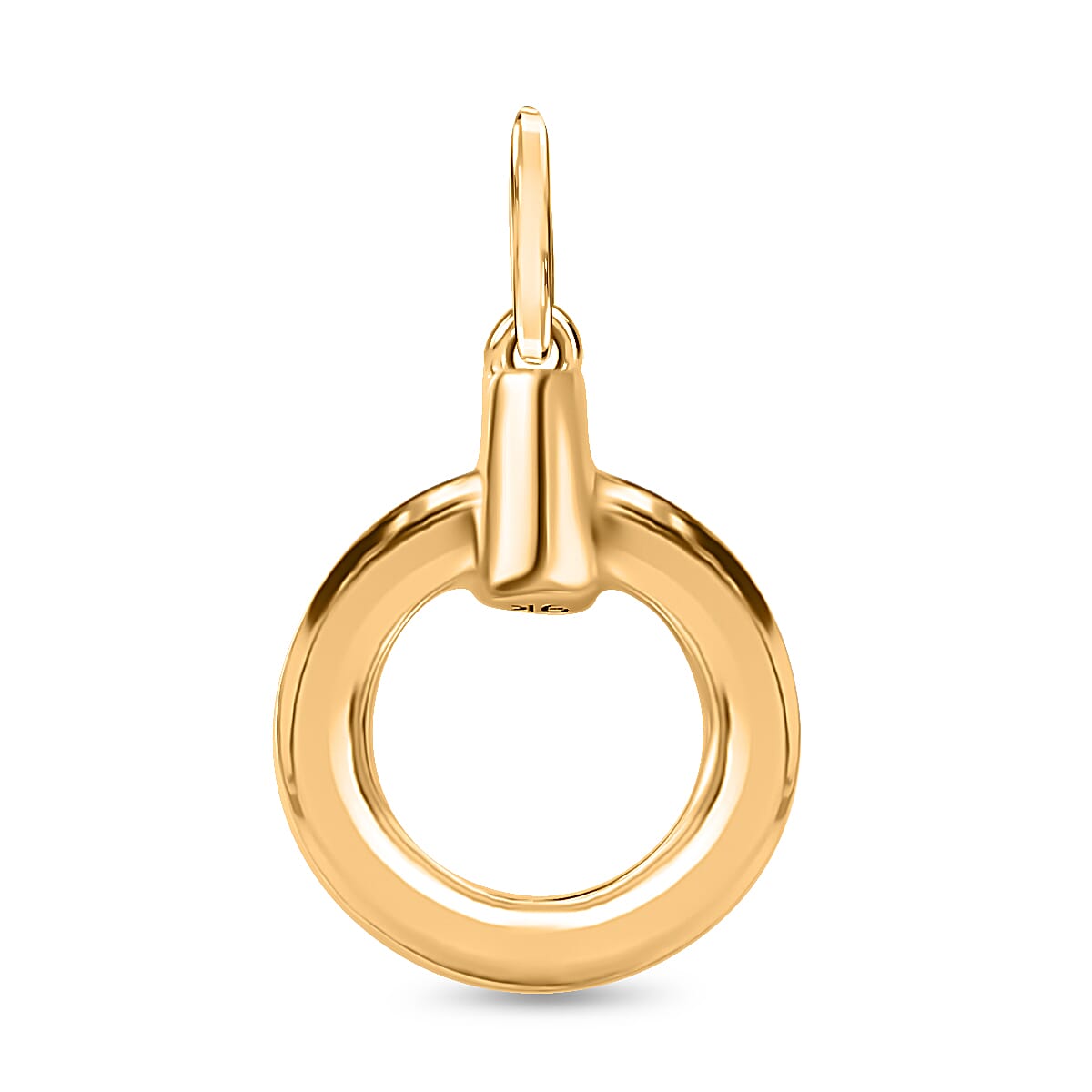 9K Yellow Gold  Circle Pendant, Gold Wt. 2.02 Gms 7750611 0