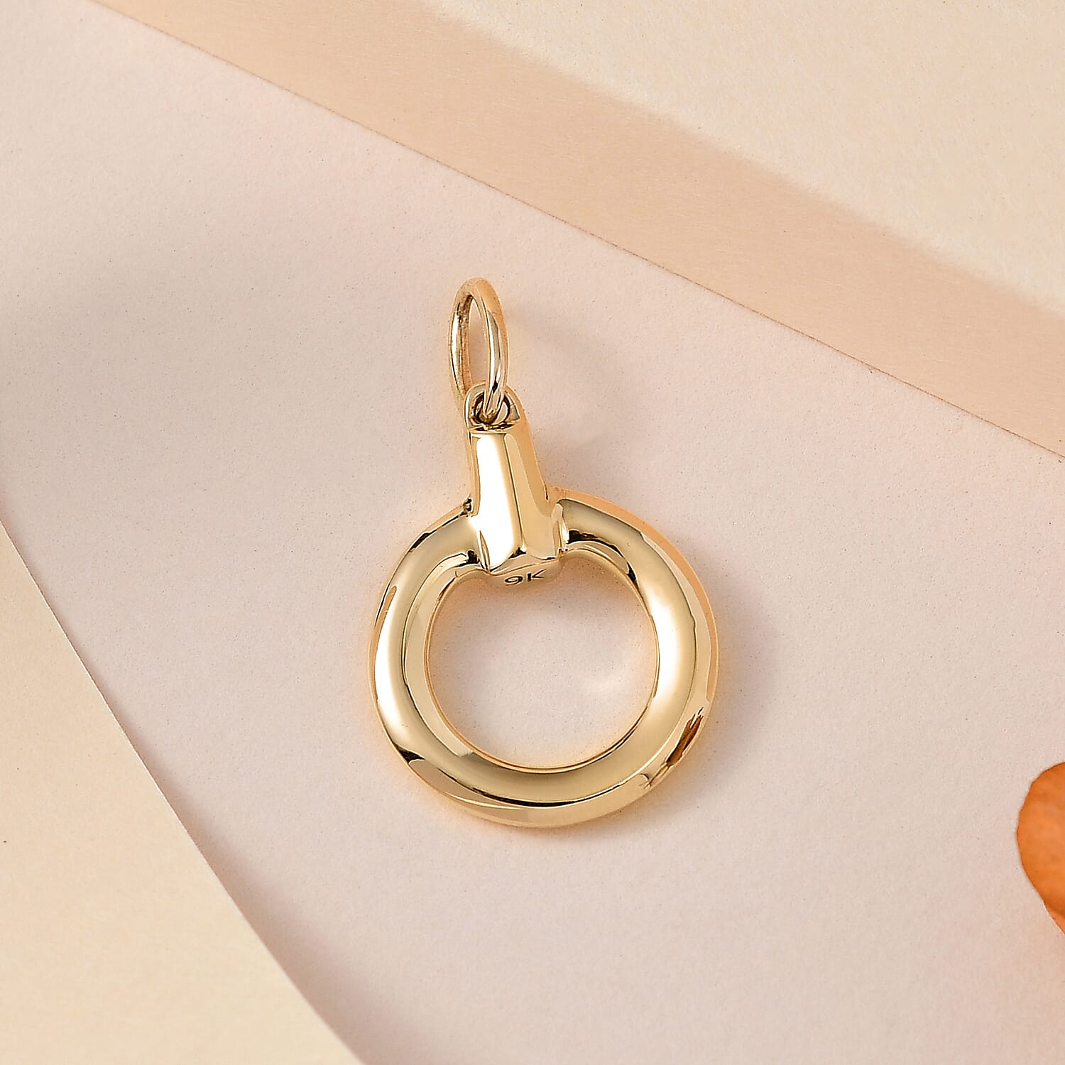 9K Yellow Gold  Circle Pendant, Gold Wt. 2.02 Gms 7750611 3