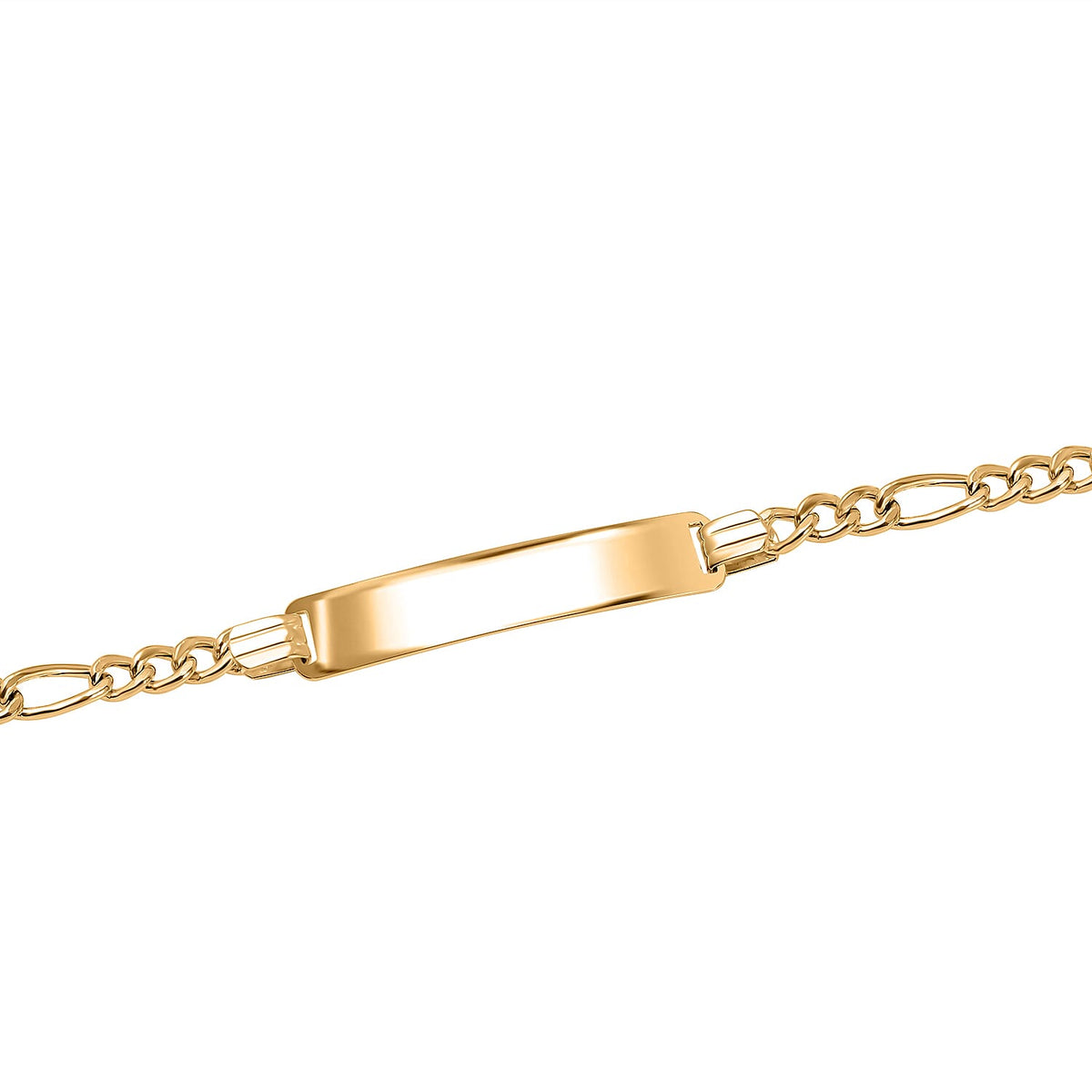 9K Yellow Gold Figaro Bracelet (Size - 7) 7682361 2