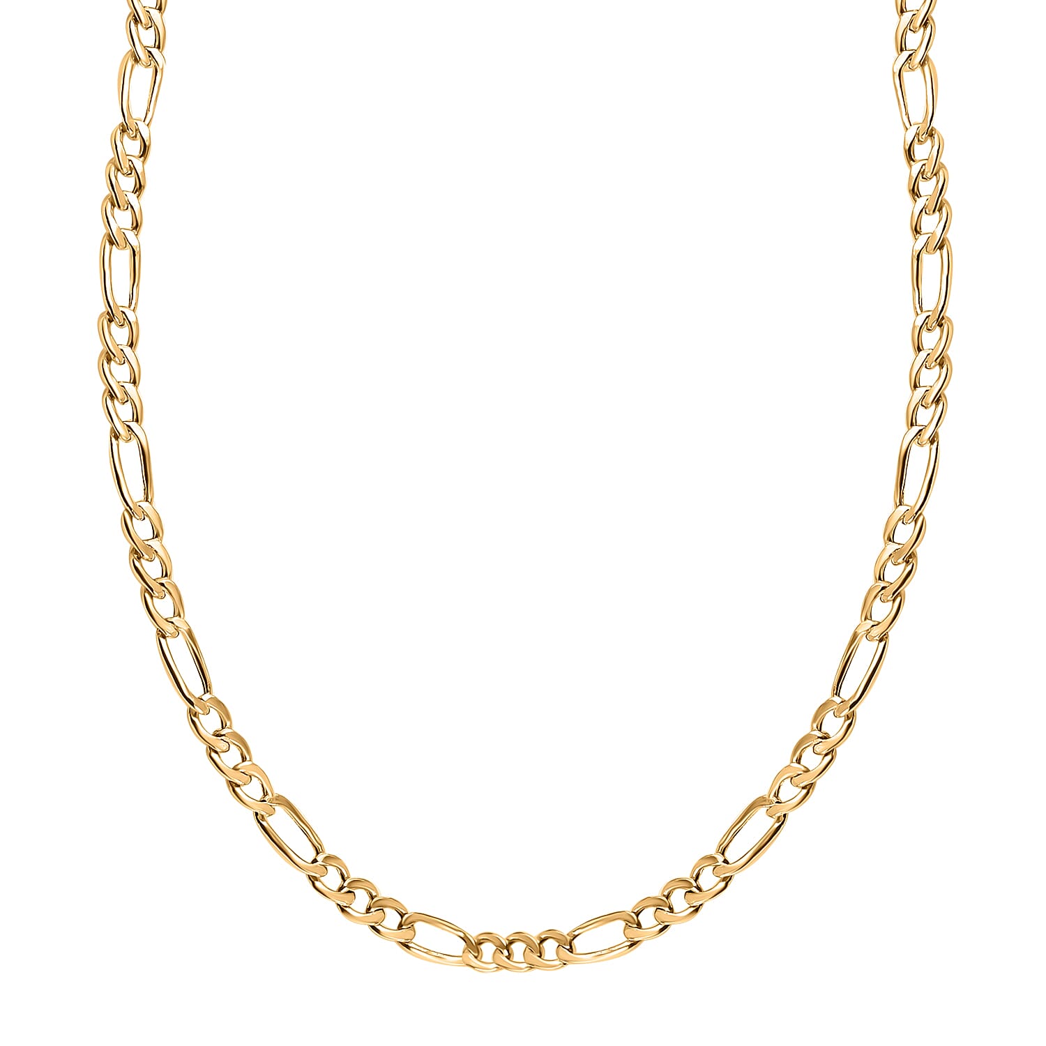 Vicenza Collection - 9K Yellow Gold Figaro Necklace (Size - 30) 7637518 0