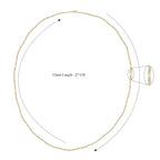 Vicenza Collection - 9K Yellow Gold Figaro Necklace (Size - 30)