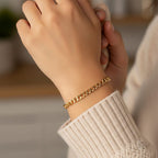 9K Yellow Gold Flat Curb Bracelet (Size - 7.50) with Lobster Clasp Gold Wt.3.92  Gms