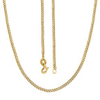 One Time Close Out Hatton Garden Deal- 9K Yellow Gold Curb (Size 18) Necklace