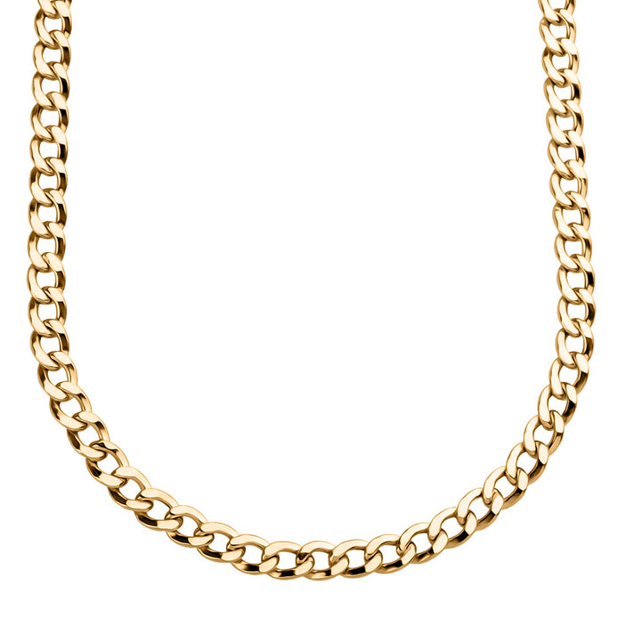 9K Yellow Gold 4MM Flat Curb Chain with Lobster Clasp 16 Inch 5.78g 8416826 1
