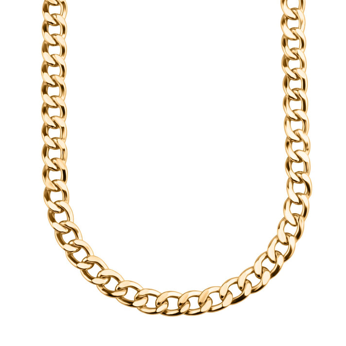9K Yellow Gold 4.6MM Flat Curb Chain (Size - 16) with Lobster Clasp 7.9g 8416624 1