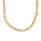 Hatton Garden Close Out Deal - 9K Yellow Gold Flat Curb Chain (Size - 18)