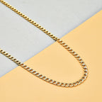 Hatton Garden Close Out Deal - 9K Yellow Gold Flat Curb Chain (Size - 18)