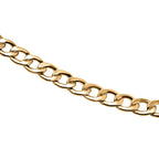 Hatton Garden Close Out Deal - 9K Yellow Gold Flat Curb Chain (Size - 18)