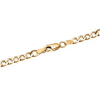 Hatton Garden Close Out Deal - 9K Yellow Gold Flat Curb Chain (Size - 18)