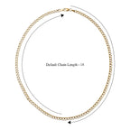 Hatton Garden Close Out Deal - 9K Yellow Gold Flat Curb Chain (Size - 18)